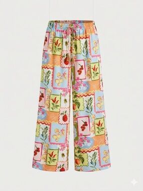 Euro Summer See You Monday X Anthro Tomato Girl Coastal Pants Size Large